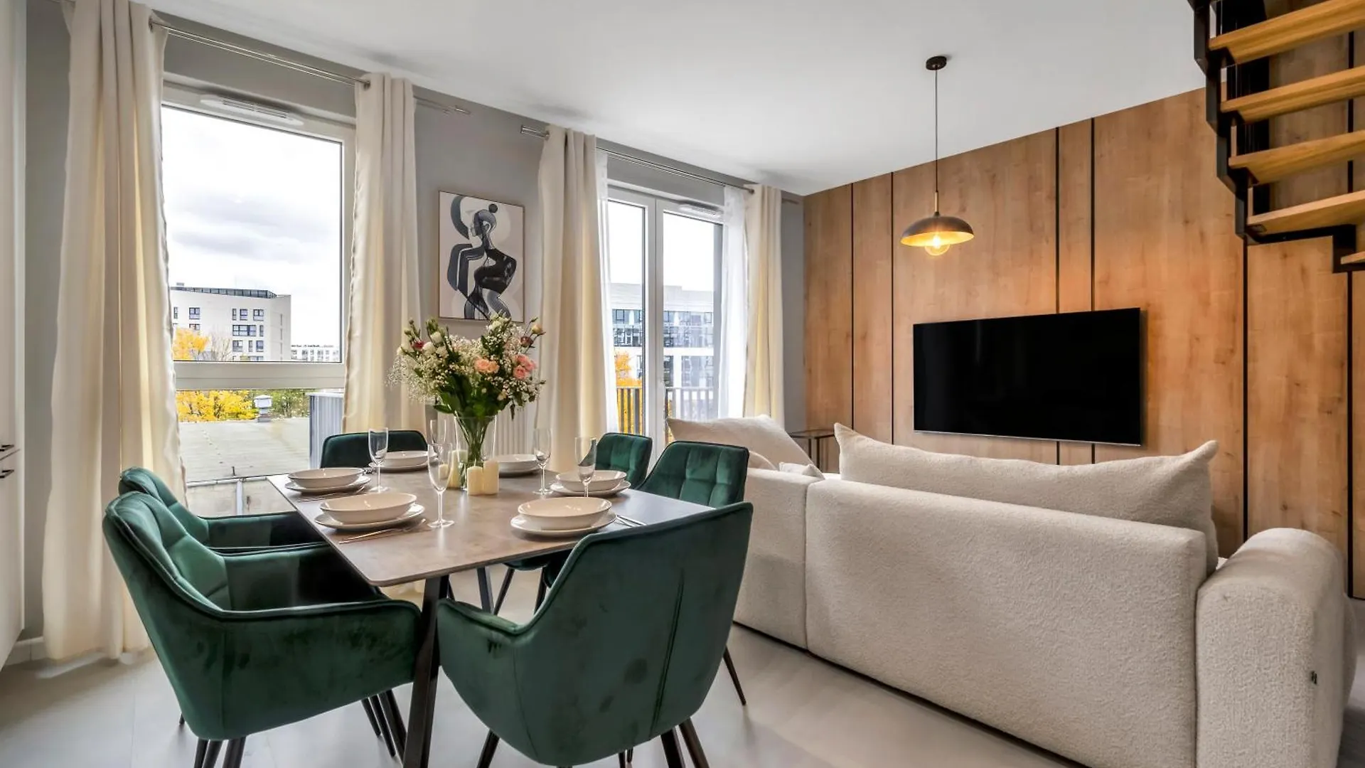 Warsaw Prestige Suites - Two-Level Loft, 72M2, 1000Mbs Internet, Parking, Gym - By Rentujemy شقة